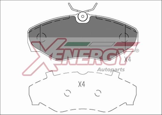 AP XENERGY X41198 - Тормозные колодки, дисковые, комплект unicars.by