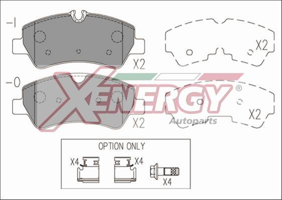 AP XENERGY X41184 - Тормозные колодки, дисковые, комплект unicars.by