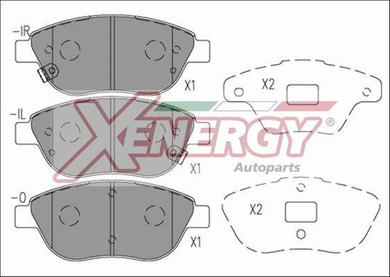 AP XENERGY X41186 - Тормозные колодки, дисковые, комплект unicars.by