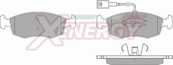 AP XENERGY X41120 - Тормозные колодки, дисковые, комплект unicars.by