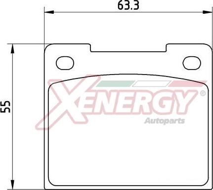 AP XENERGY X41379 - Тормозные колодки, дисковые, комплект unicars.by