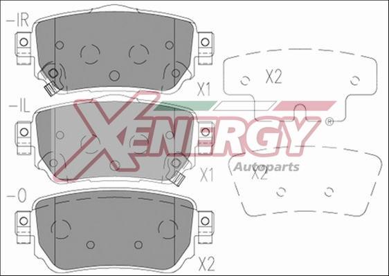 AP XENERGY X41277 - Тормозные колодки, дисковые, комплект unicars.by