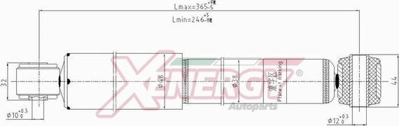 AP XENERGY X486343 - Амортизатор unicars.by