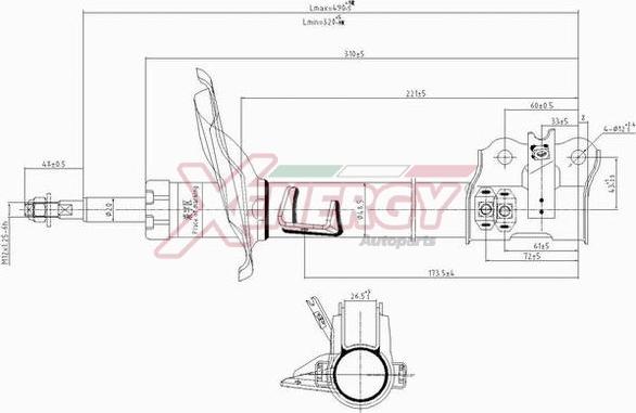 AP XENERGY X516333 - Амортизатор unicars.by