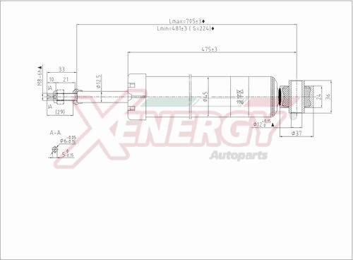 AP XENERGY X194349 - Амортизатор unicars.by