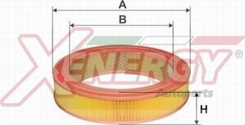 AP XENERGY X159243 - Воздушный фильтр, двигатель unicars.by