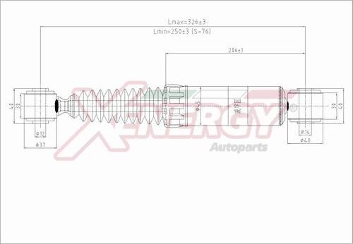 AP XENERGY X166341 - Амортизатор unicars.by