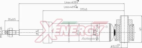 AP XENERGY X806344 - Амортизатор unicars.by