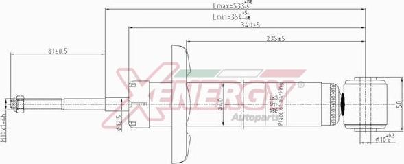 AP XENERGY X801443 - Амортизатор unicars.by