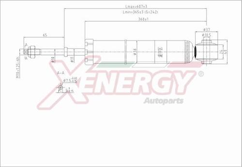 AP XENERGY X808343 - Амортизатор unicars.by