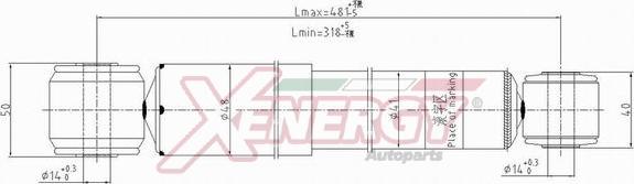 AP XENERGY X803344 - Амортизатор unicars.by