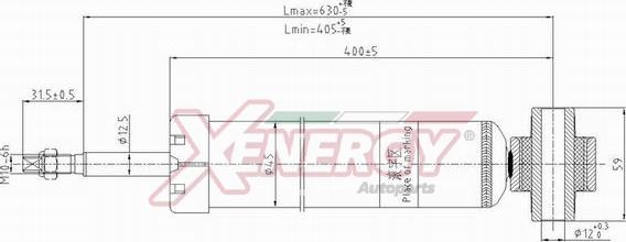 AP XENERGY X8024344 - Амортизатор unicars.by