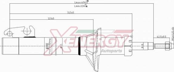 AP XENERGY X802633 - Амортизатор unicars.by