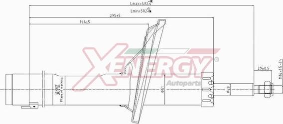 AP XENERGY X828633 - Амортизатор unicars.by