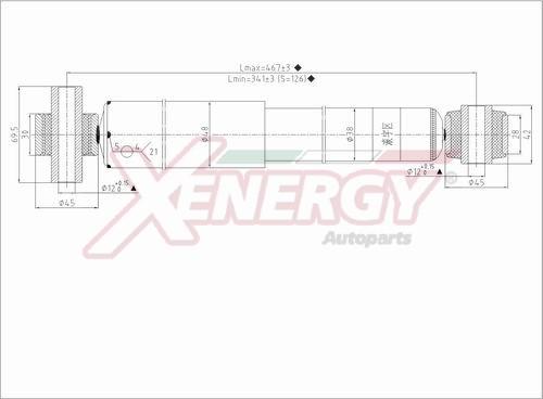 AP XENERGY X358553 - Амортизатор unicars.by