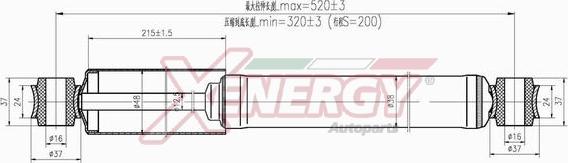 AP XENERGY X258443 - Амортизатор unicars.by