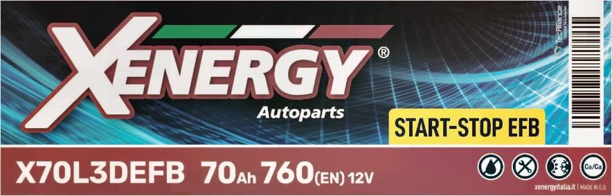 AP XENERGY X70L3DEFB - Стартерная аккумуляторная батарея, АКБ unicars.by