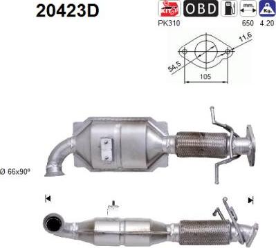 AS 20423D - Катализатор unicars.by