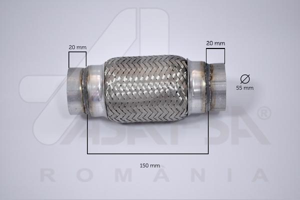 ASAM 60100 - Гофрированная труба, выхлопная система unicars.by