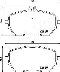 Mercedes-Benz 0004206902 - Тормозные колодки, дисковые, комплект unicars.by