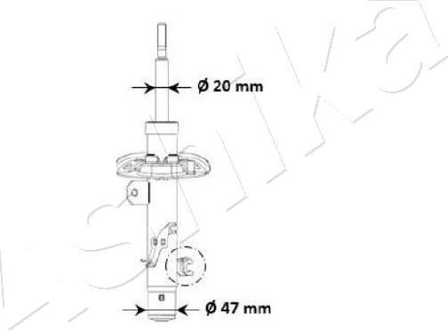 Ashika MA-00940 - Амортизатор unicars.by