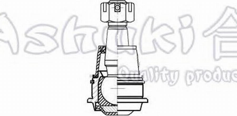 Ashuki 1458-0201 - Шаровая опора, несущий / направляющий шарнир unicars.by