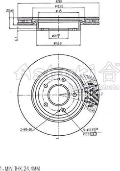 Ashuki C652-30 - Тормозной диск unicars.by