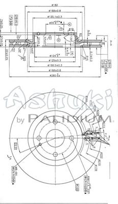 Ashuki M616-09 - Тормозной диск unicars.by