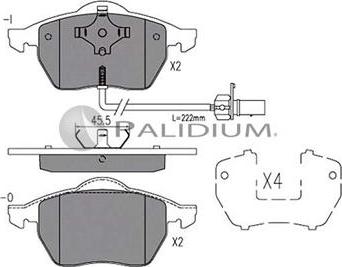 Ashuki P1-1481 - Тормозные колодки, дисковые, комплект unicars.by