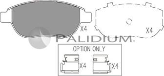 Ashuki P1-1007 - Тормозные колодки, дисковые, комплект unicars.by