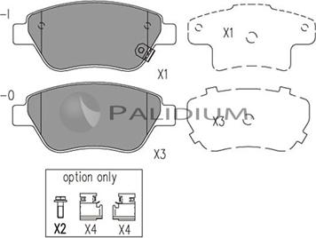 Ashuki P1-1019 - Тормозные колодки, дисковые, комплект unicars.by