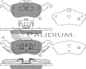 Ashuki P1-1016 - Тормозные колодки, дисковые, комплект unicars.by