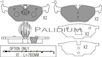 Ashuki P1-1037 - Тормозные колодки, дисковые, комплект unicars.by