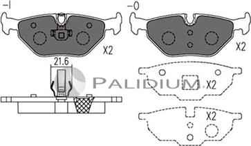 Ashuki P1-1109 - Тормозные колодки, дисковые, комплект unicars.by