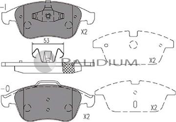 Ashuki P1-1139 - Тормозные колодки, дисковые, комплект unicars.by