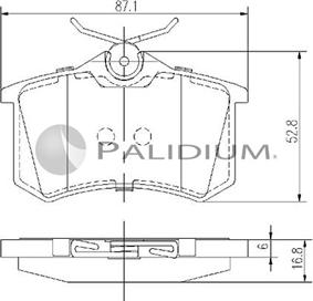 Ashuki P1-1172 - Тормозные колодки, дисковые, комплект unicars.by