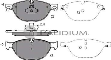 Ashuki P1-1341 - Тормозные колодки, дисковые, комплект unicars.by