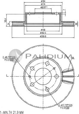 Ashuki P330-023 - Тормозной диск unicars.by