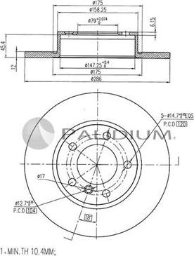 Ashuki P330-074 - Тормозной диск unicars.by