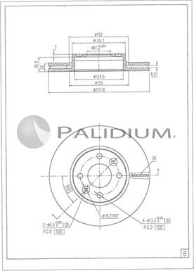 Ashuki P330-242 - Тормозной диск unicars.by