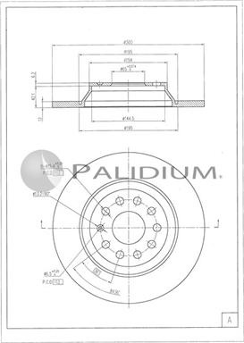 Ashuki P331-135 - Тормозной диск unicars.by