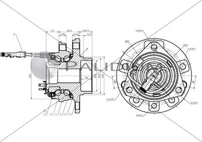 Ashuki PAL6-2046 - Комплект подшипника ступицы колеса unicars.by