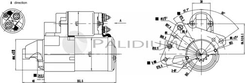 Ashuki PAL17-1014 - Стартер unicars.by