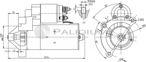 Ashuki PAL17-1010 - Стартер unicars.by