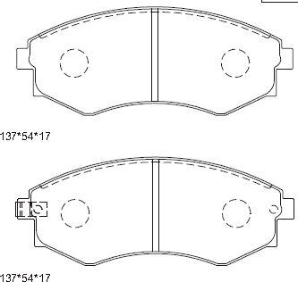 BENDIX 572347 - Тормозные колодки, дисковые, комплект unicars.by