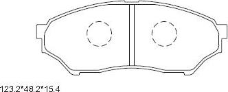 Asimco KD4264 - Тормозные колодки, дисковые, комплект unicars.by