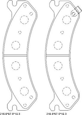 Asimco KD6307 - Тормозные колодки, дисковые, комплект unicars.by