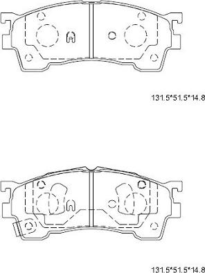 Blue Print ADM54230 - Тормозные колодки, дисковые, комплект unicars.by