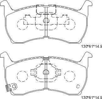 Valeo 540440 - Тормозные колодки, дисковые, комплект unicars.by