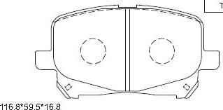 Asimco KD2748 - Тормозные колодки, дисковые, комплект unicars.by